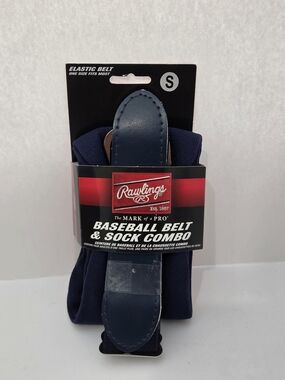 Rawlings Navy Elastic Baseball Belt & Socks Set